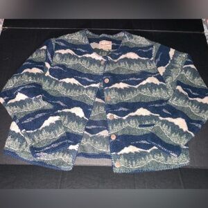 Woolrich  Blue and Green mountain Patterned